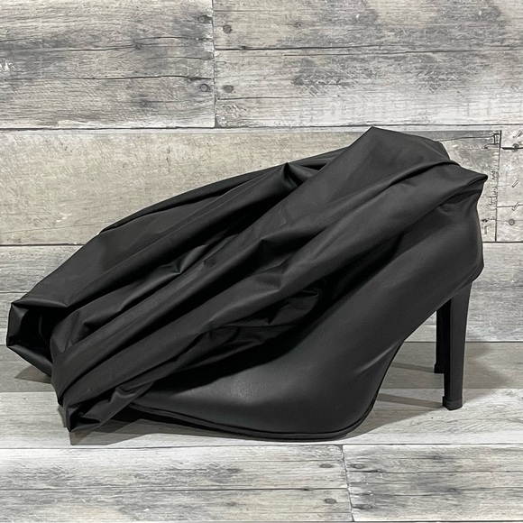 JEFFREY CAMPBELL 2-In-1 faux fur Pantaboots ,Black Stretch - Sz-7.5 - M - Jeans - Picture 8 of 16